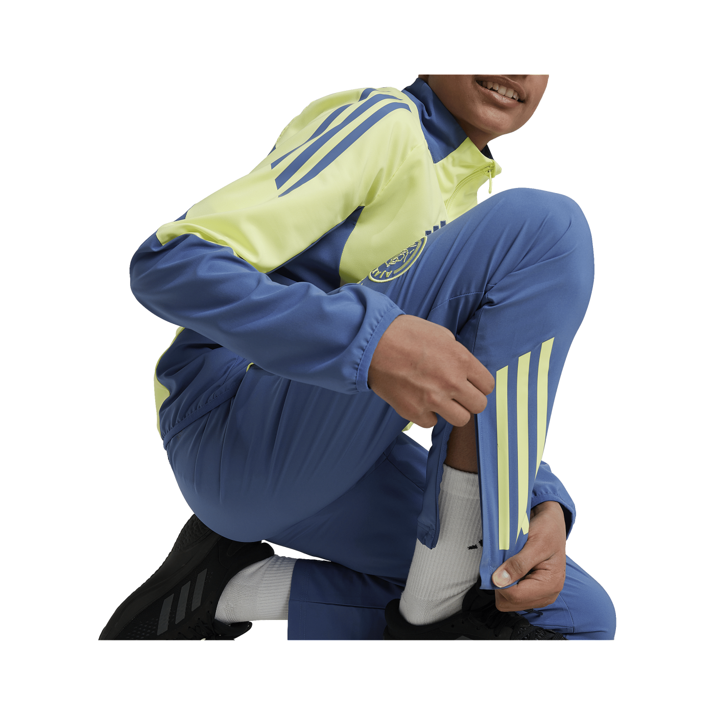adidas Ajax Amsterdam Prematch Hose 2024/2025 Kids Blau