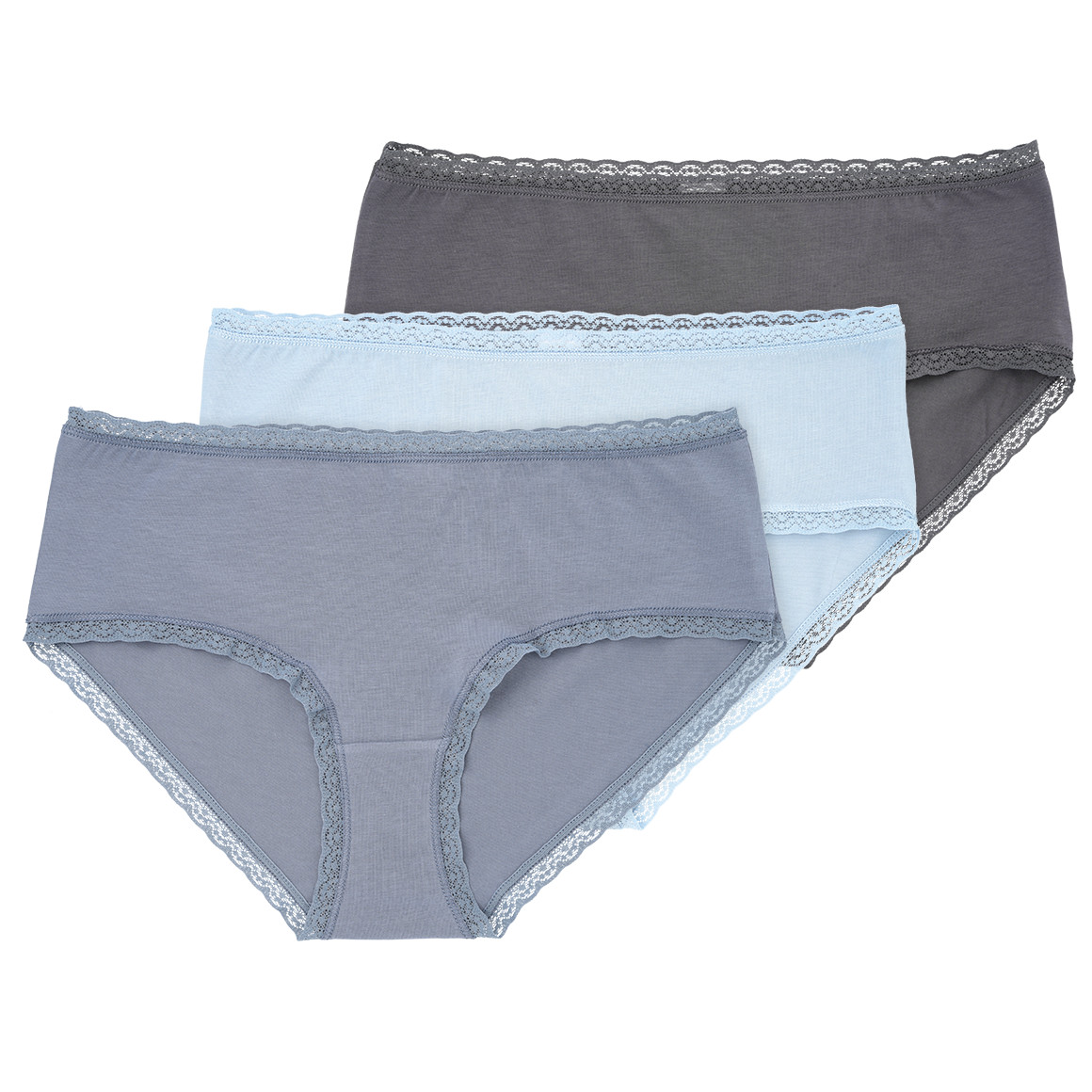 3 Damen Pantys mit Spitze