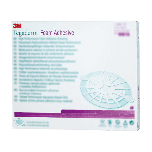 TEGADERM Foam Adhesive FK 19x22,2 cm oval 90616  5 St  Verband