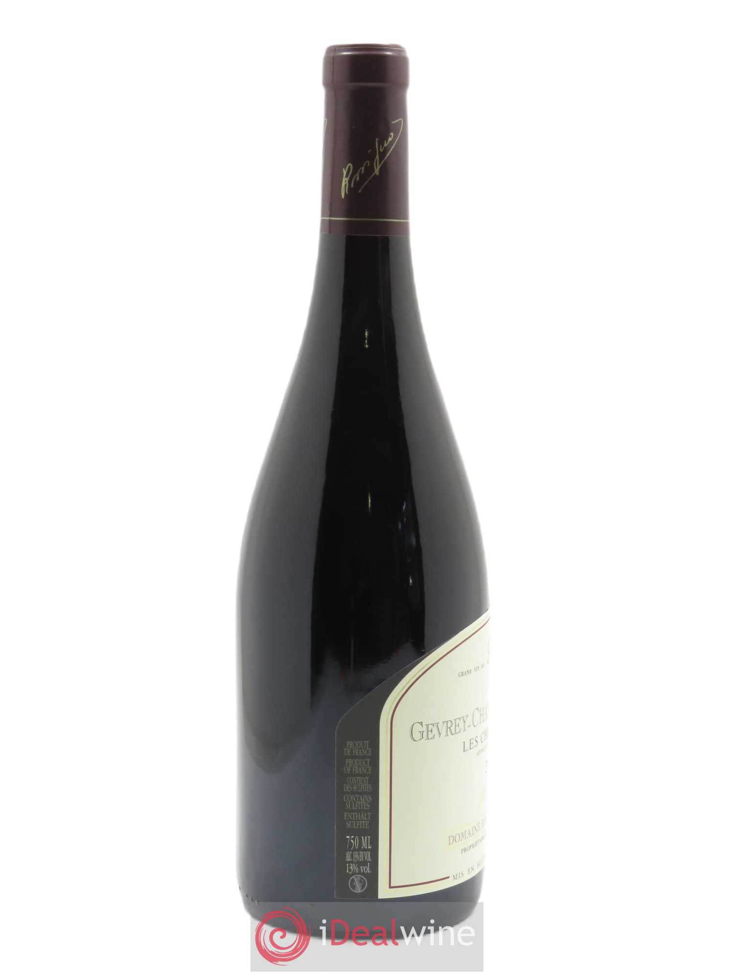 Gevrey-Chambertin 1er Cru Les Cherbaudes Rossignol-Trapet (Domaine)  2019 - Lot de 1 Bouteille