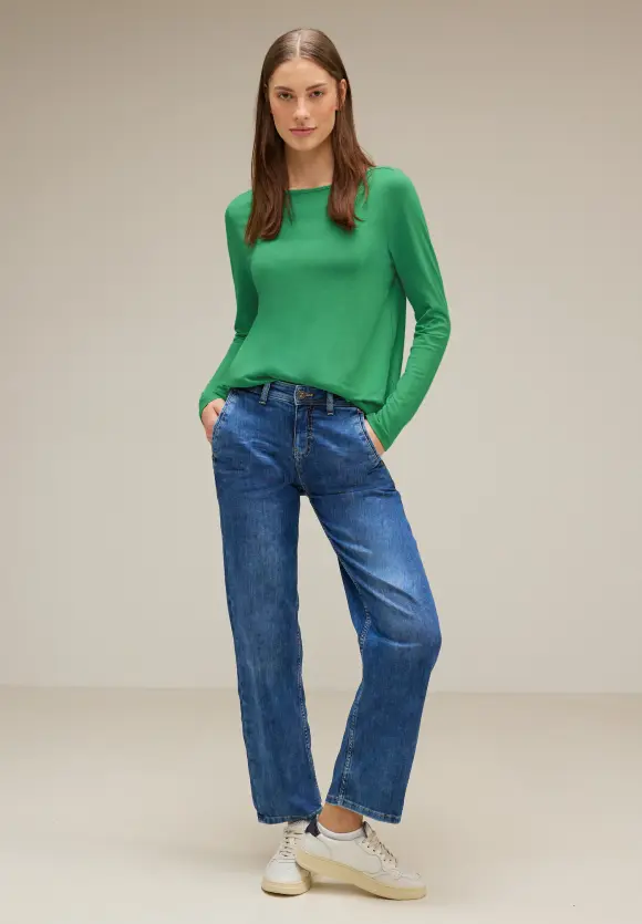 Street One Shirt mit U-Boot-Ausschnitt