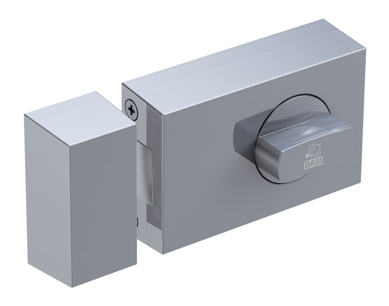 Basi KS500-60 Kastenschloss (käntig) Silber - SS