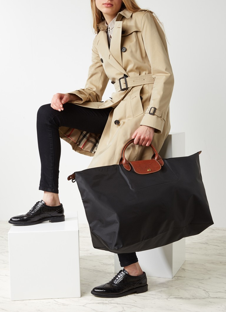 Geantă de călătorie Longchamp Le Pliage XL cu detalii din piele