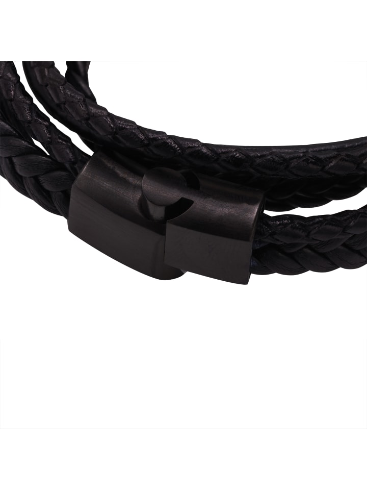 Steel_Art Lederamband Herren Lewis schwarz farben in schwarz günstig kaufen