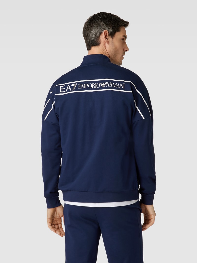 Trainingsanzug mit Logo-Print in marineblau