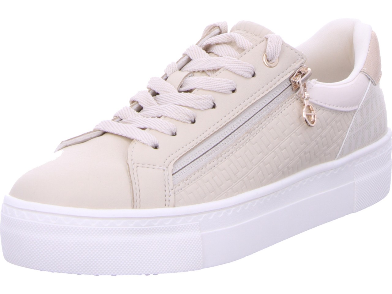 TAMARIS Freizeit Schnürer beige