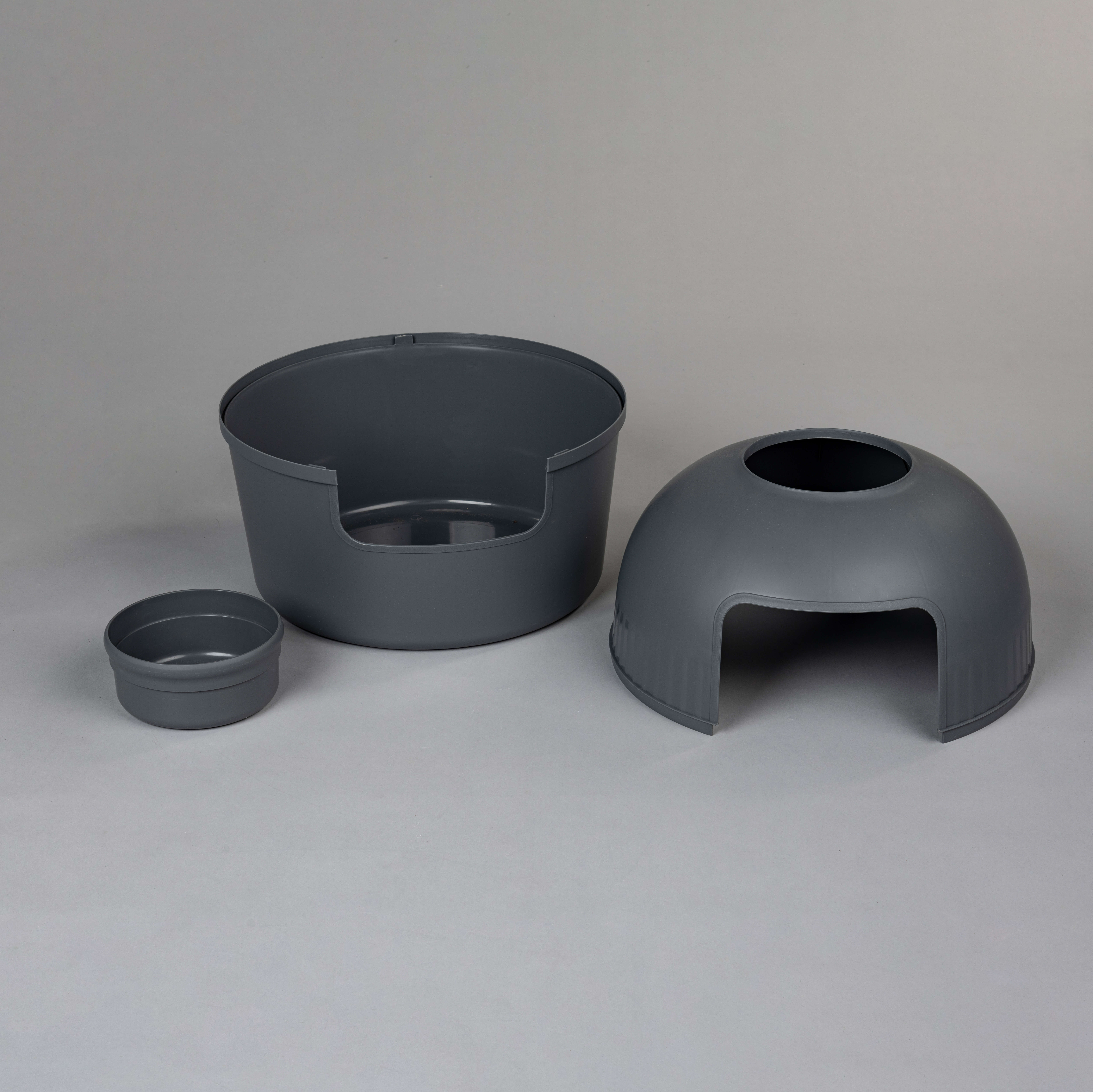 RHR Quality Katzentoiletten RHR Quality Katzentoilette Flower XXL schwarz