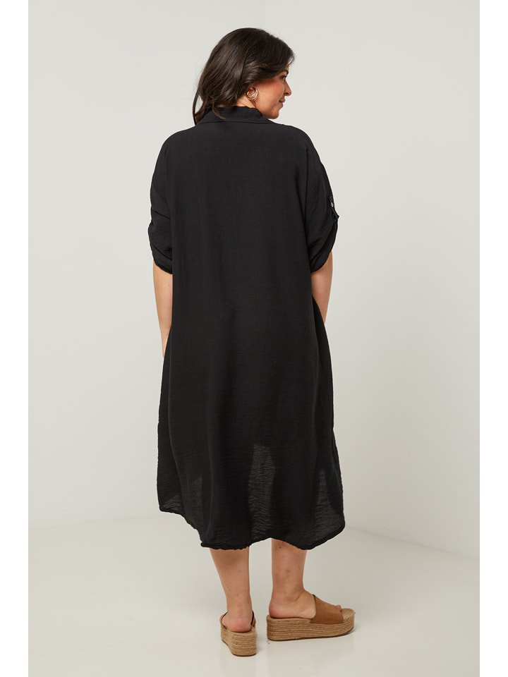 Curvy Lady Kleid in Schwarz günstig kaufen