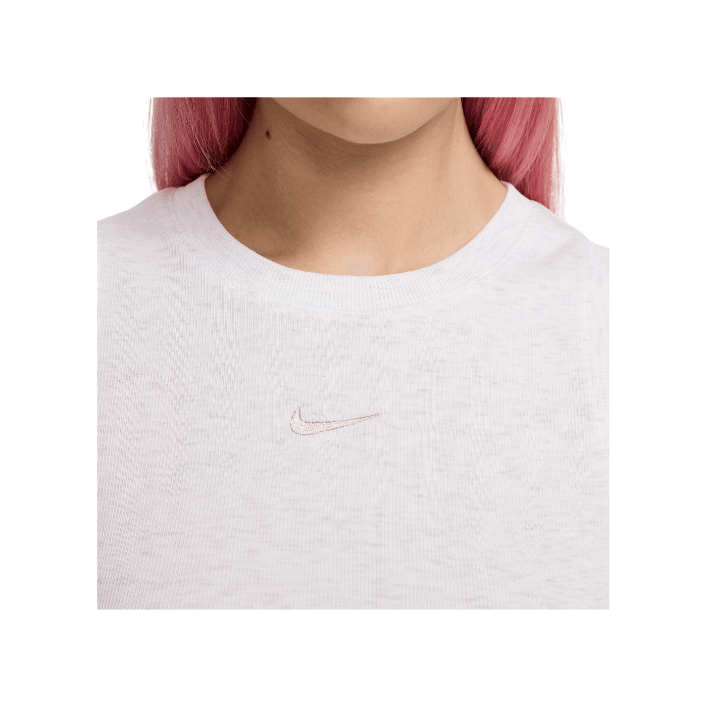 Nike Essential Rib Crop Tanktop Damen Grau F051