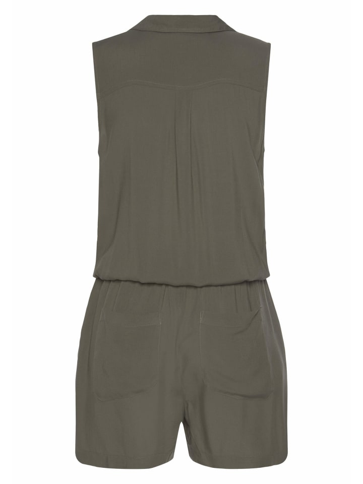 LASCANA Kurzoverall in khaki günstig kaufen