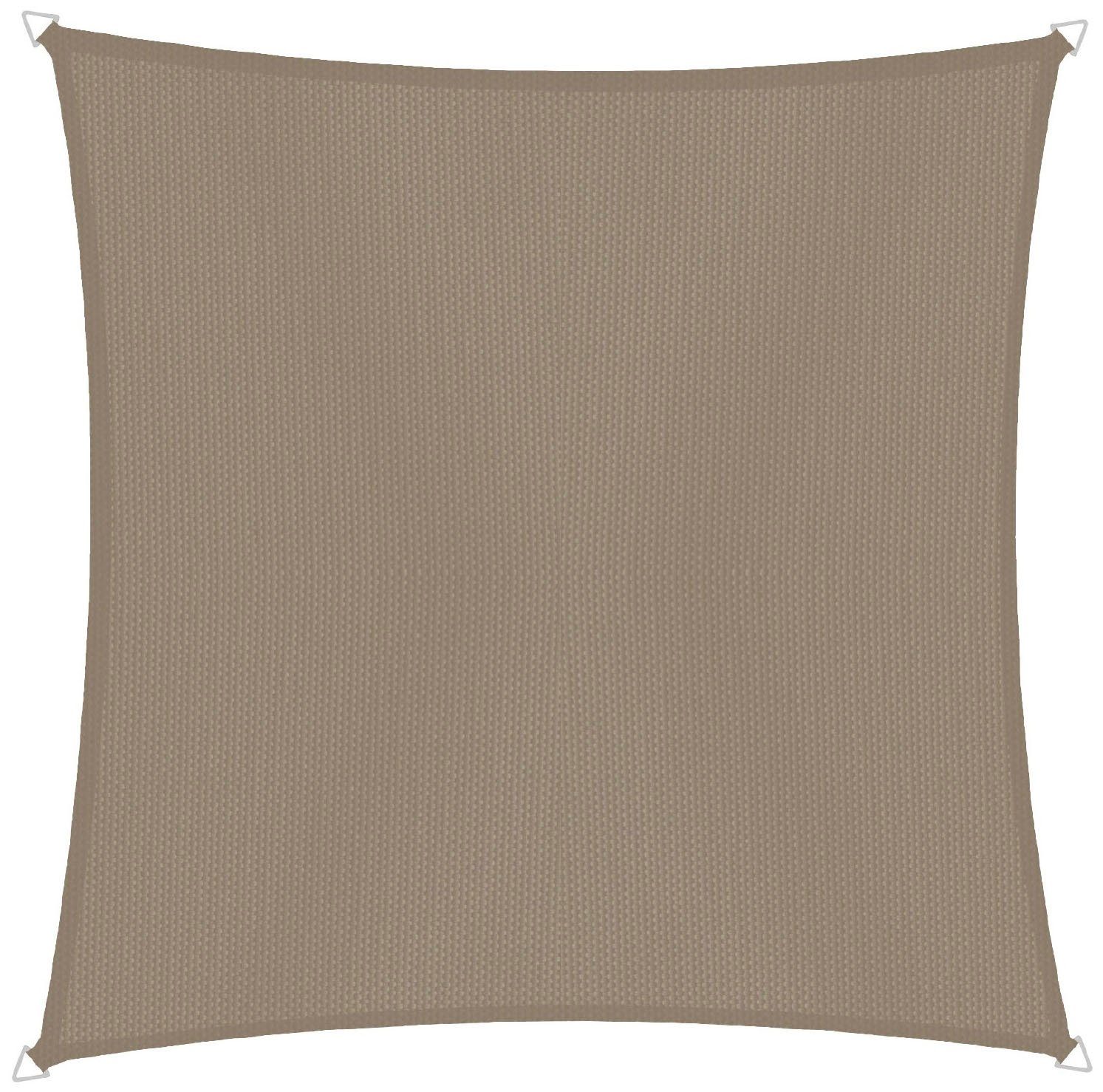 Windhager Sonnensegel Cannes Quadrat, 4x4m, taupe