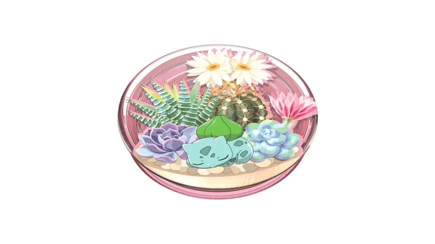 PopGrip - ausziehbarer Handy-Griff Handyhalter - Pokémon Bulbasaur Terrarium