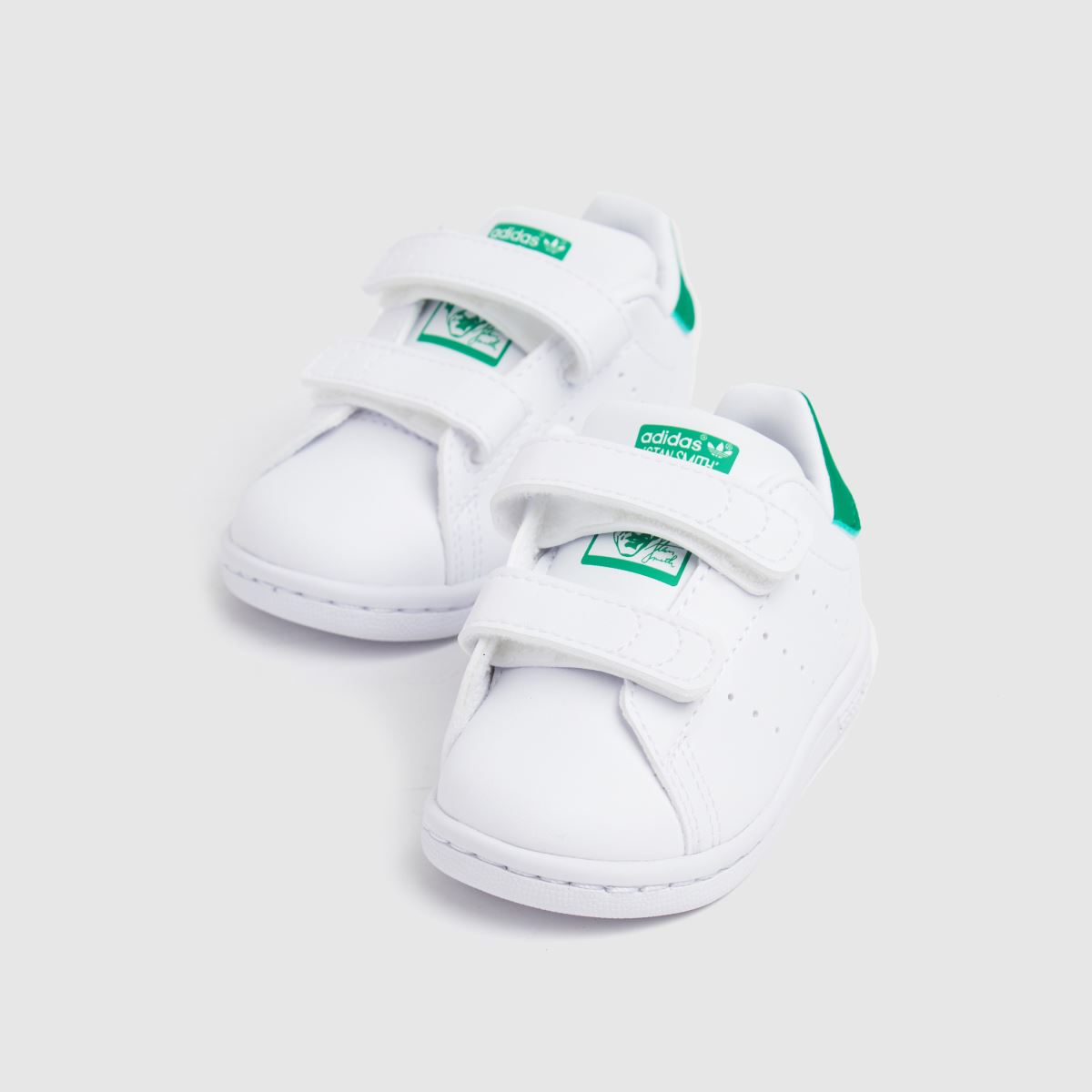 adidas fehér és zöld Stan Smith 2V kisgyermek cipők
