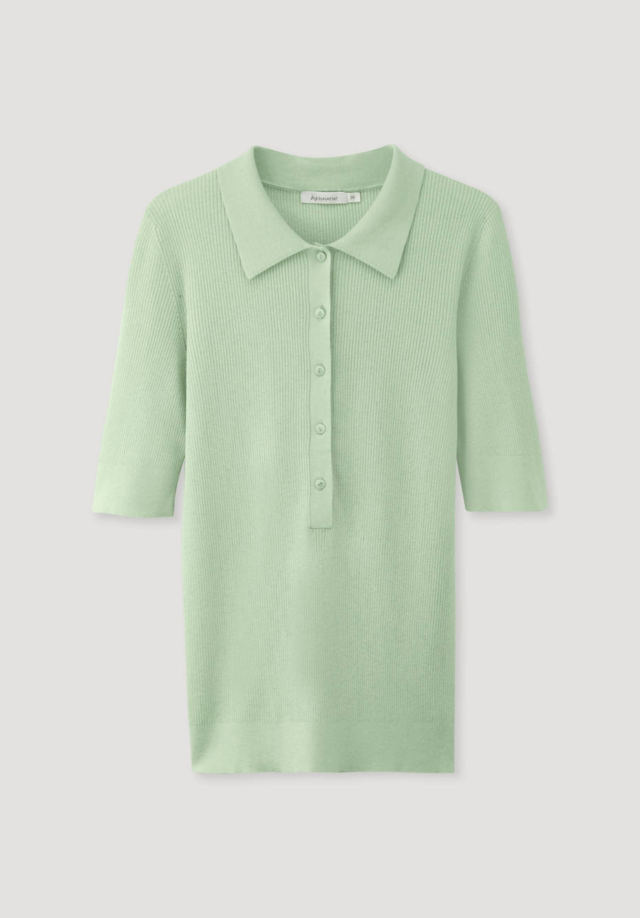Polo-Pullover aus Seide mit Bio-Baumwolle