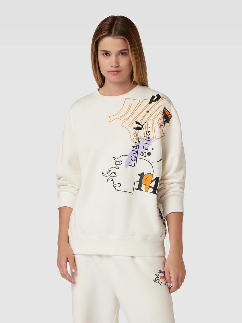 Sweatshirt mit Statement-Print - PUMA X P&C* in offwhite