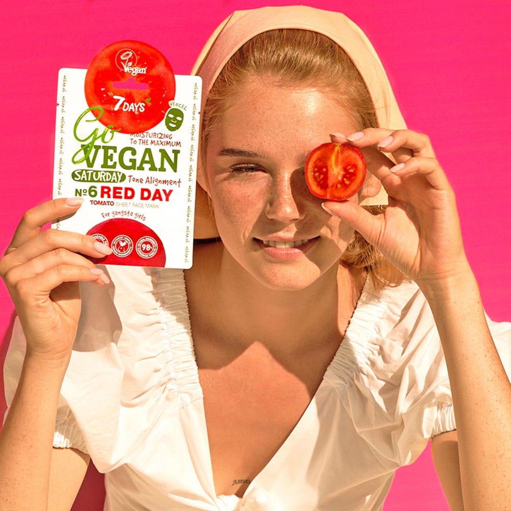 7Days Tomato Sheet Mask Samstag 25 ml