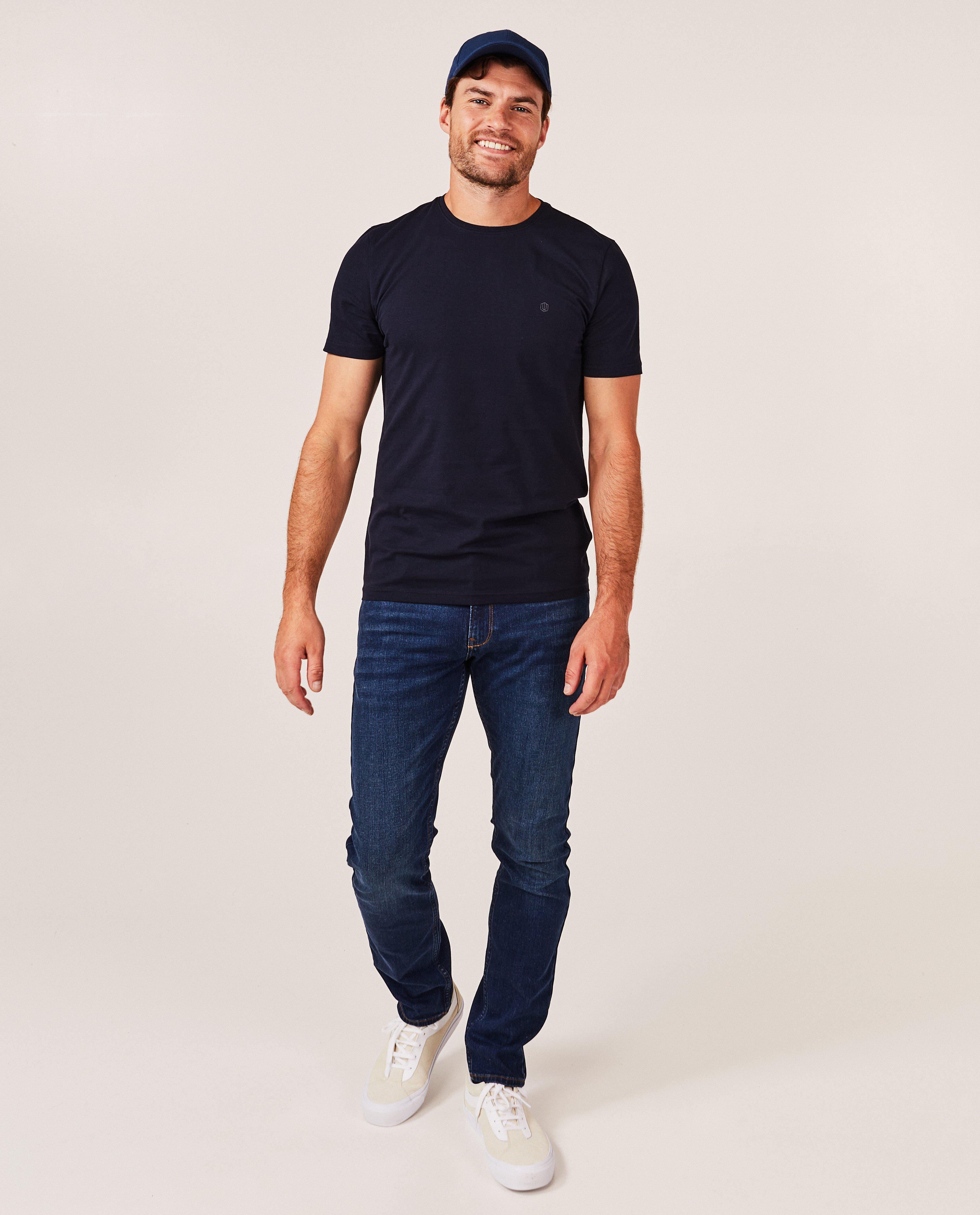 JBC Mörkblå ekologisk bomulls-T-shirt mörkblå