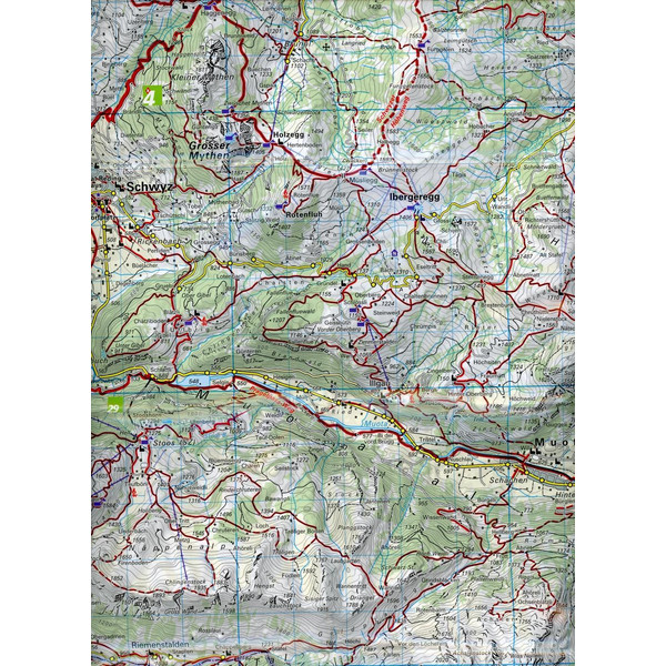 Vierwaldstätter See - Luzern 1 : 50 000 - Wanderkarte
