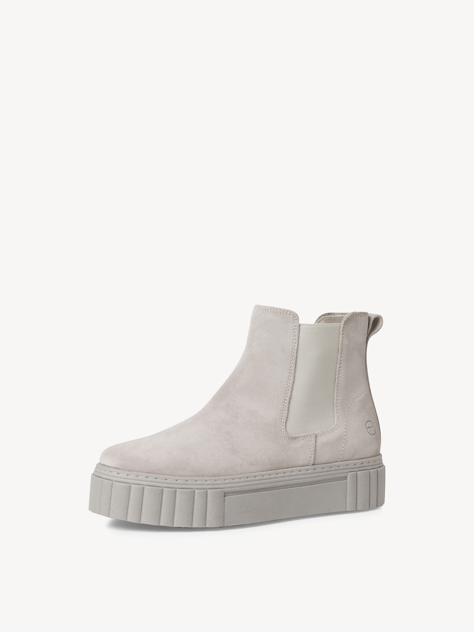 Bottine Chelsea en cuir - gris