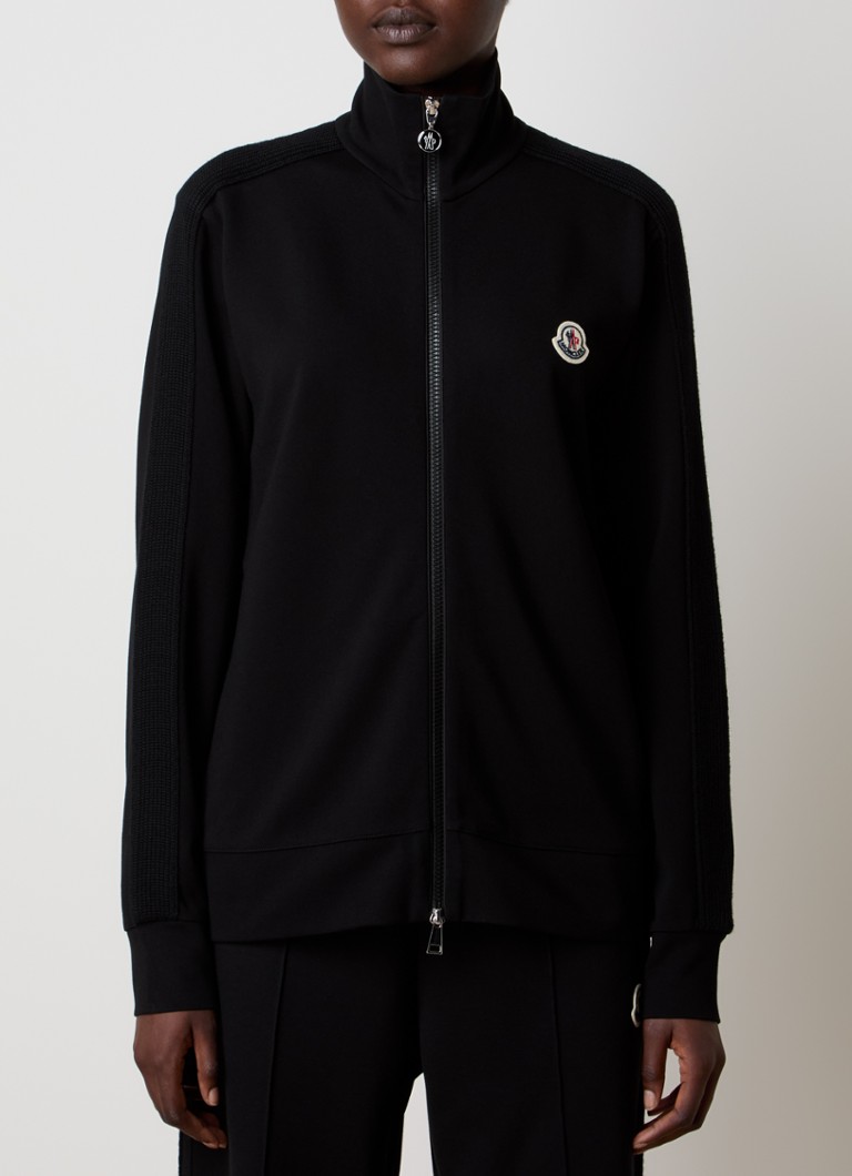 Moncler Punto Milano -collegepaita vetoketjullisilla taskuilla ja logolla