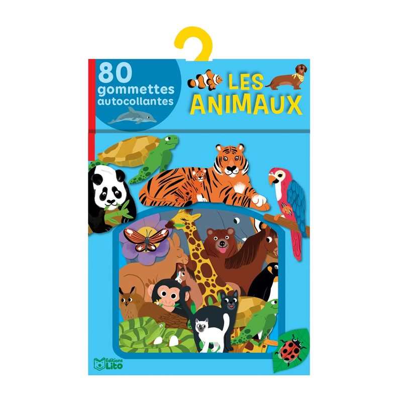 80 gommettes Les animaux - Lito