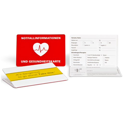 NOTFALL-INFO-Kartenhülle für die Gesundheitskarte  1 St