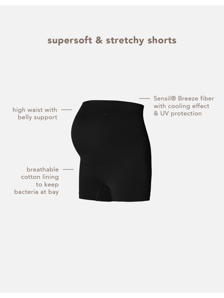 Noppies Nahtloser Short Lai Sensil® Breeze in Black günstig kaufen