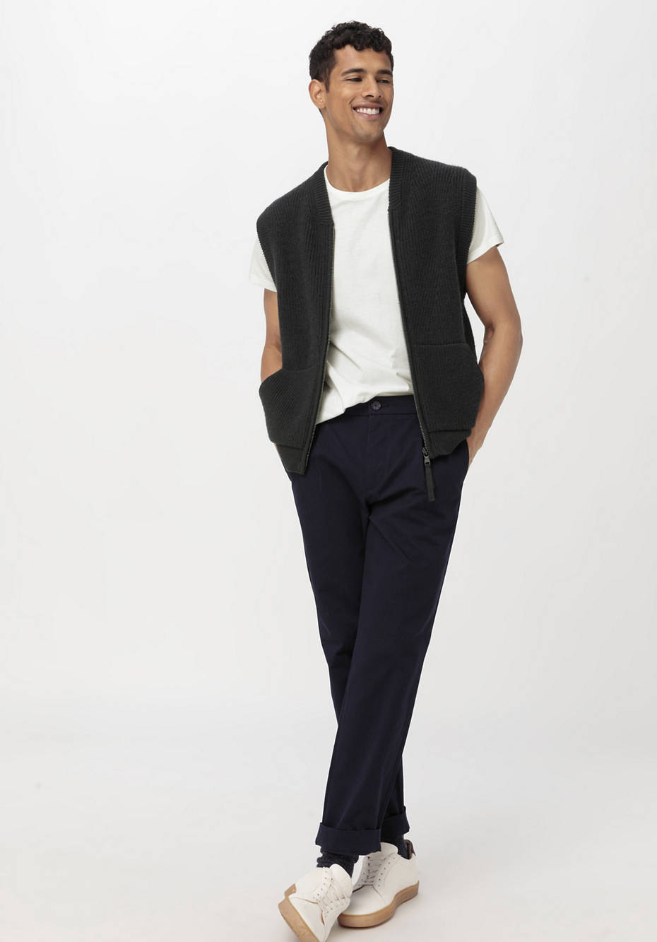 Hose Relaxed Fit aus Bio-Baumwolle mit Hanf