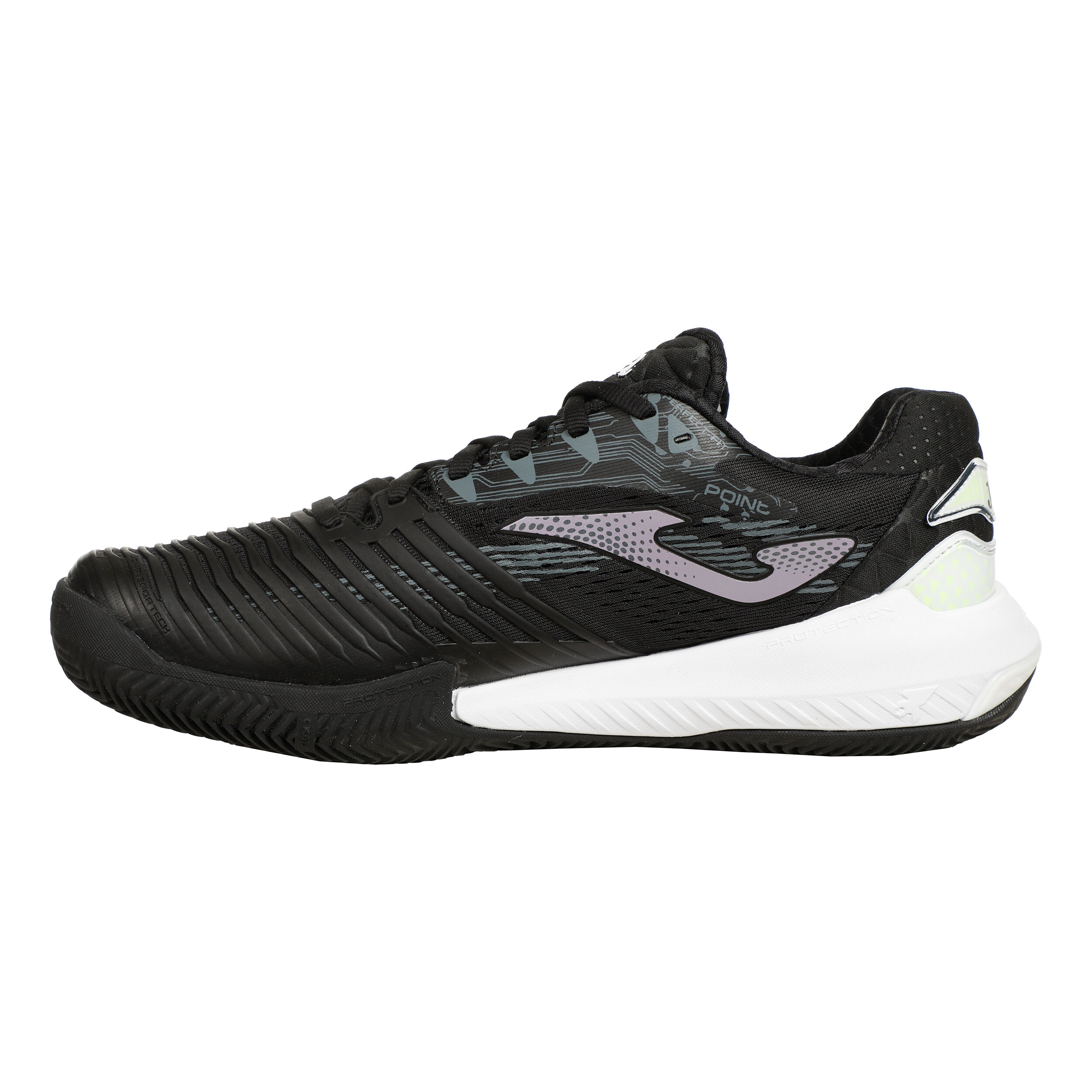 Point Allcourtschuh Damen - Schwarz, Rosa