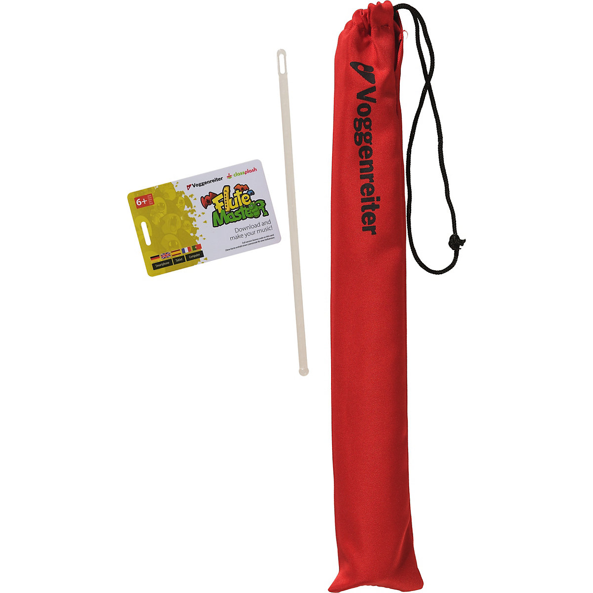 Flute Master (App) mit Blockflöte aus Kunststoff (barocke Griffweise)