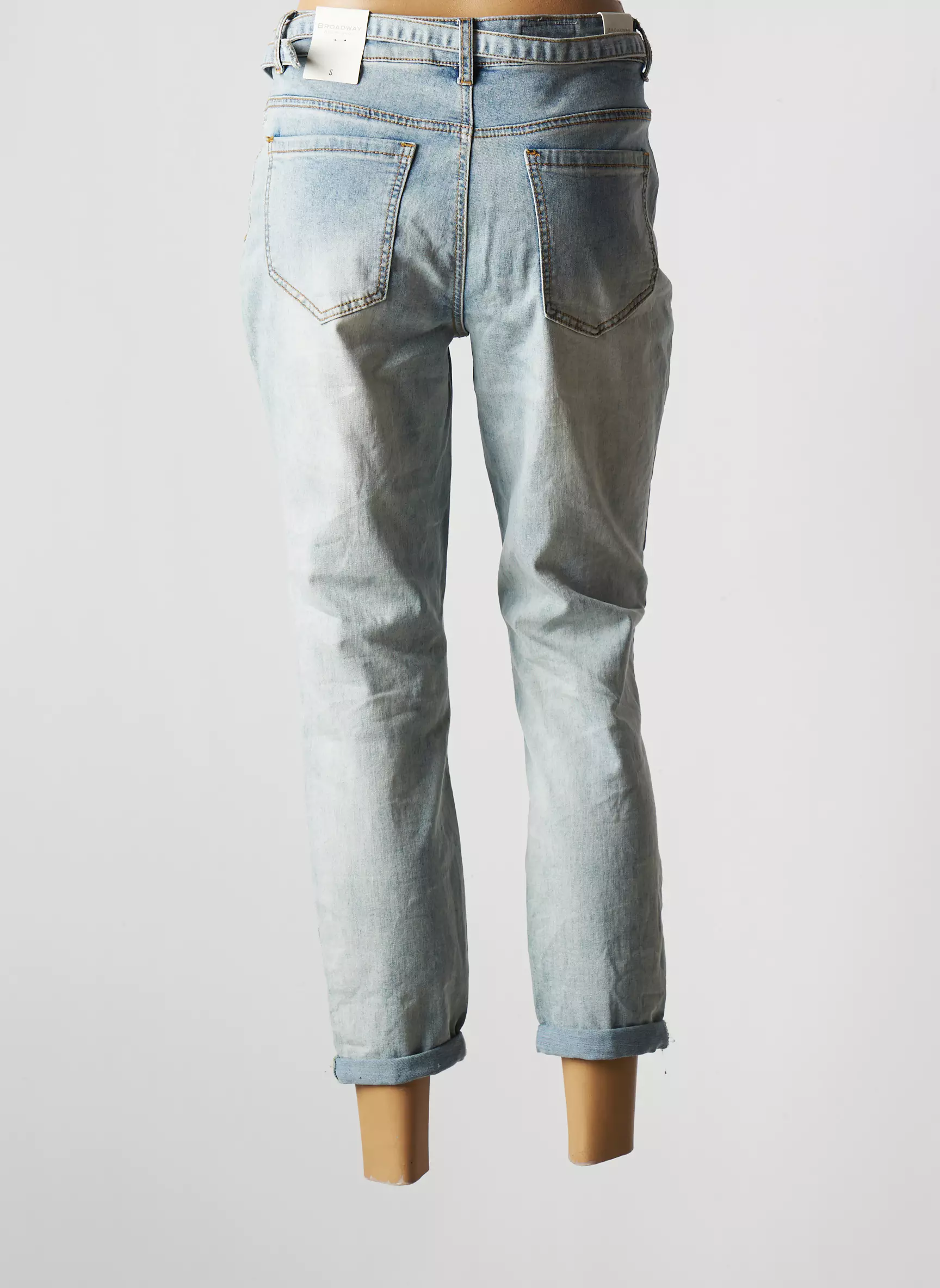 Broadway Jeans Boyfriend Femme couleur bleu