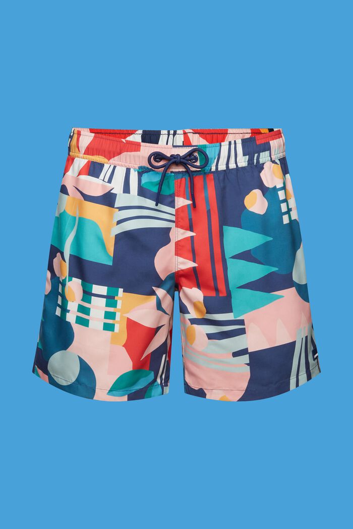 Badeshorts mit Allover-Muster