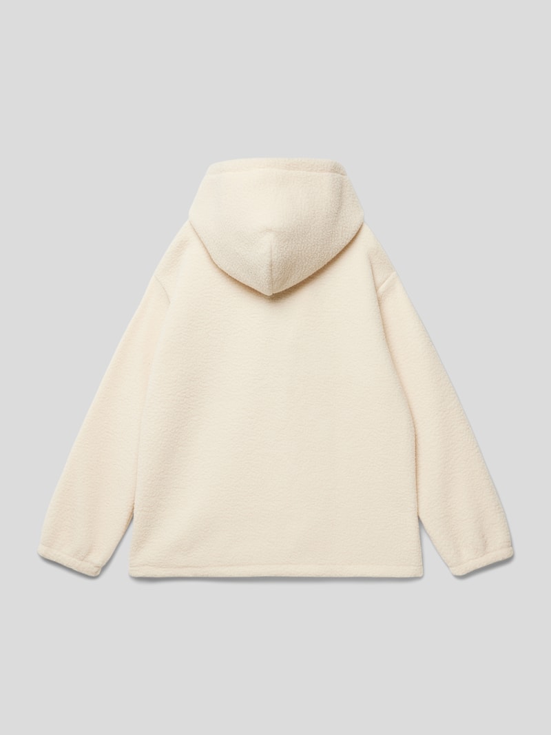 Hoodie mit Label-Stitching Modell 'Rochester' in sand