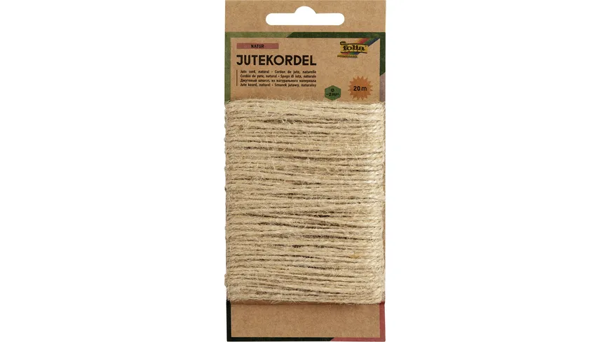 Folia Jutekordel 20m natur 20 m