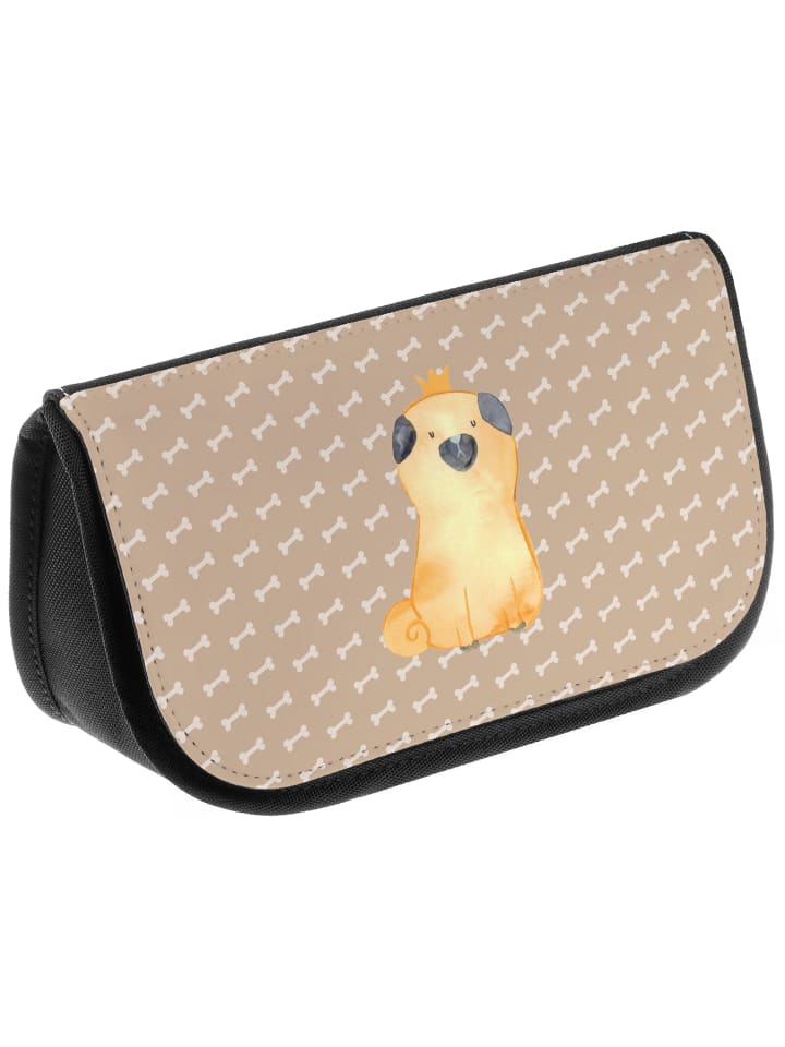 Mr. & Mrs. Panda Kosmetiktasche Mops Krone ohne Spruch in Hundeglück günstig kaufen onesize