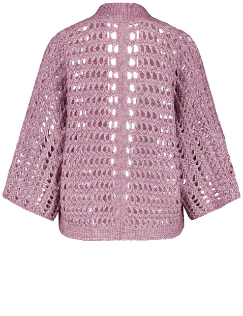 Lockerer Cardigan in Lochstrick