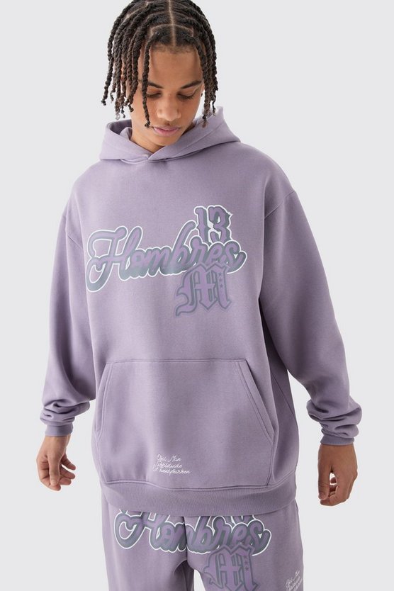 Oversize Trainingsanzug mit Homme-Print