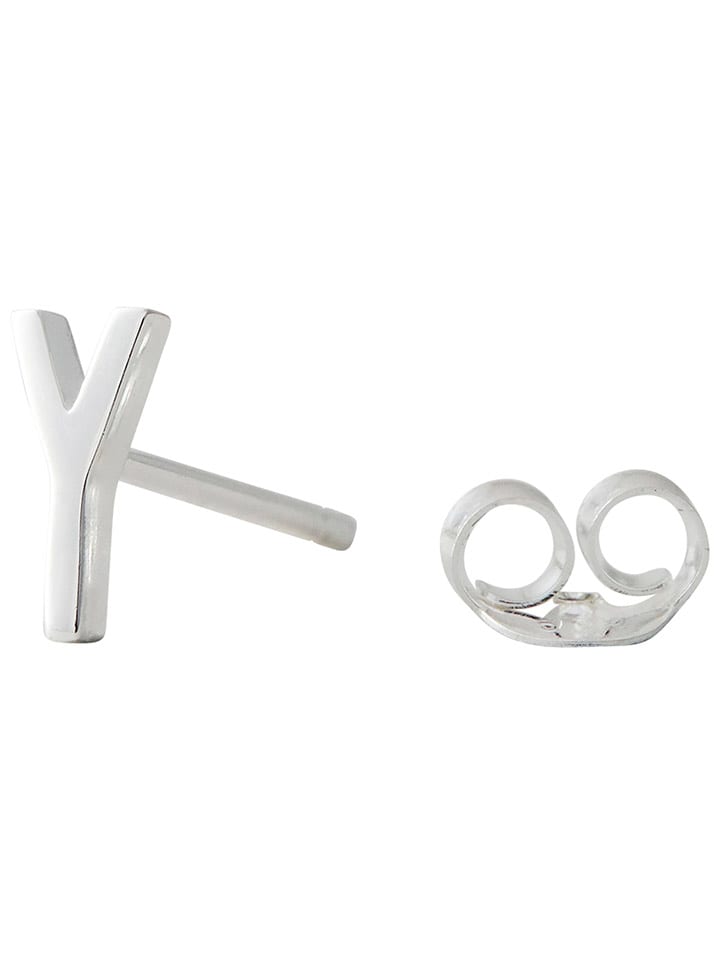 Design Letters Silber-Ohrstecker 