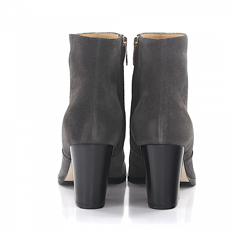 Sergio Rossi - Klassische Stiefeletten A78320 Veloursleder - grau