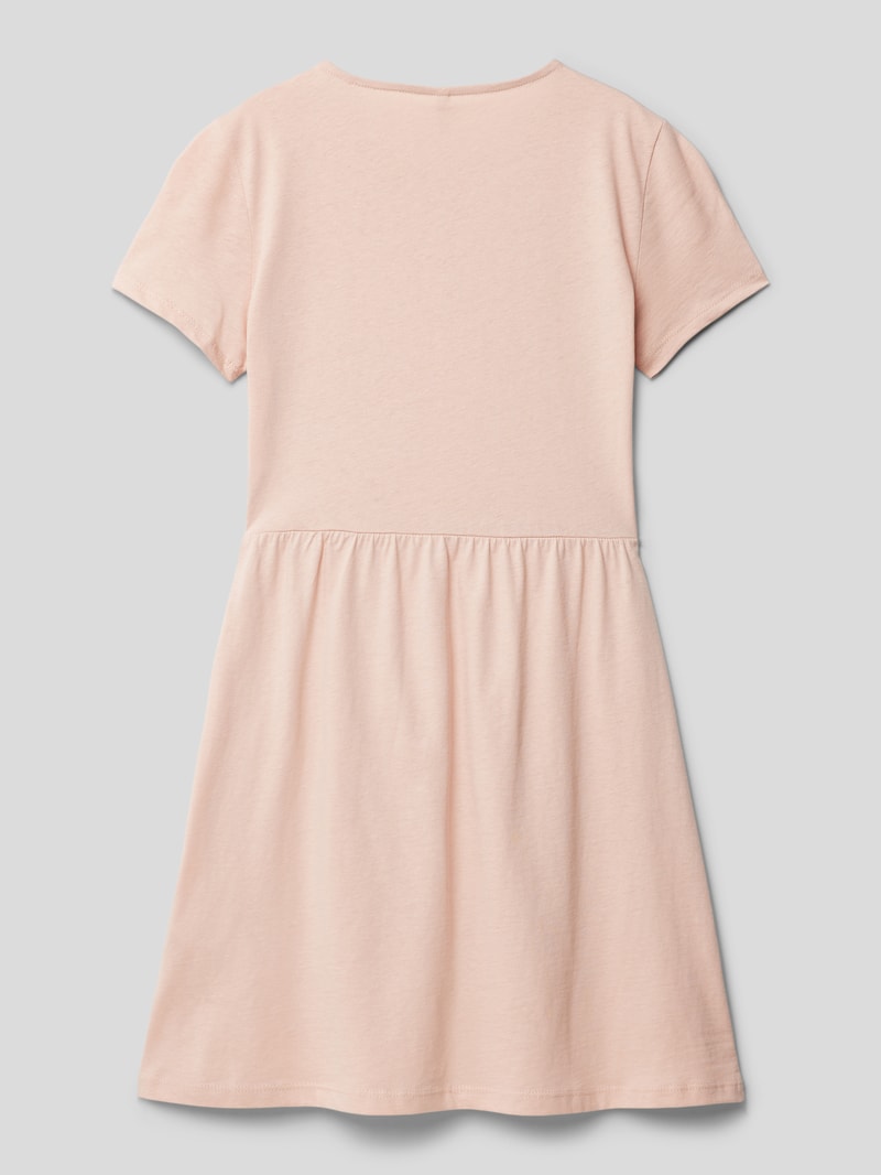 Kleid mit Rundhalsausschnitt Modell 'STELLA' in altrosa