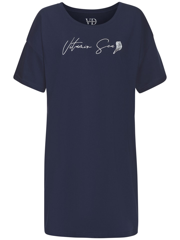 VIVANCE DREAMS Sleepshirt in dunkelblau günstig kaufen