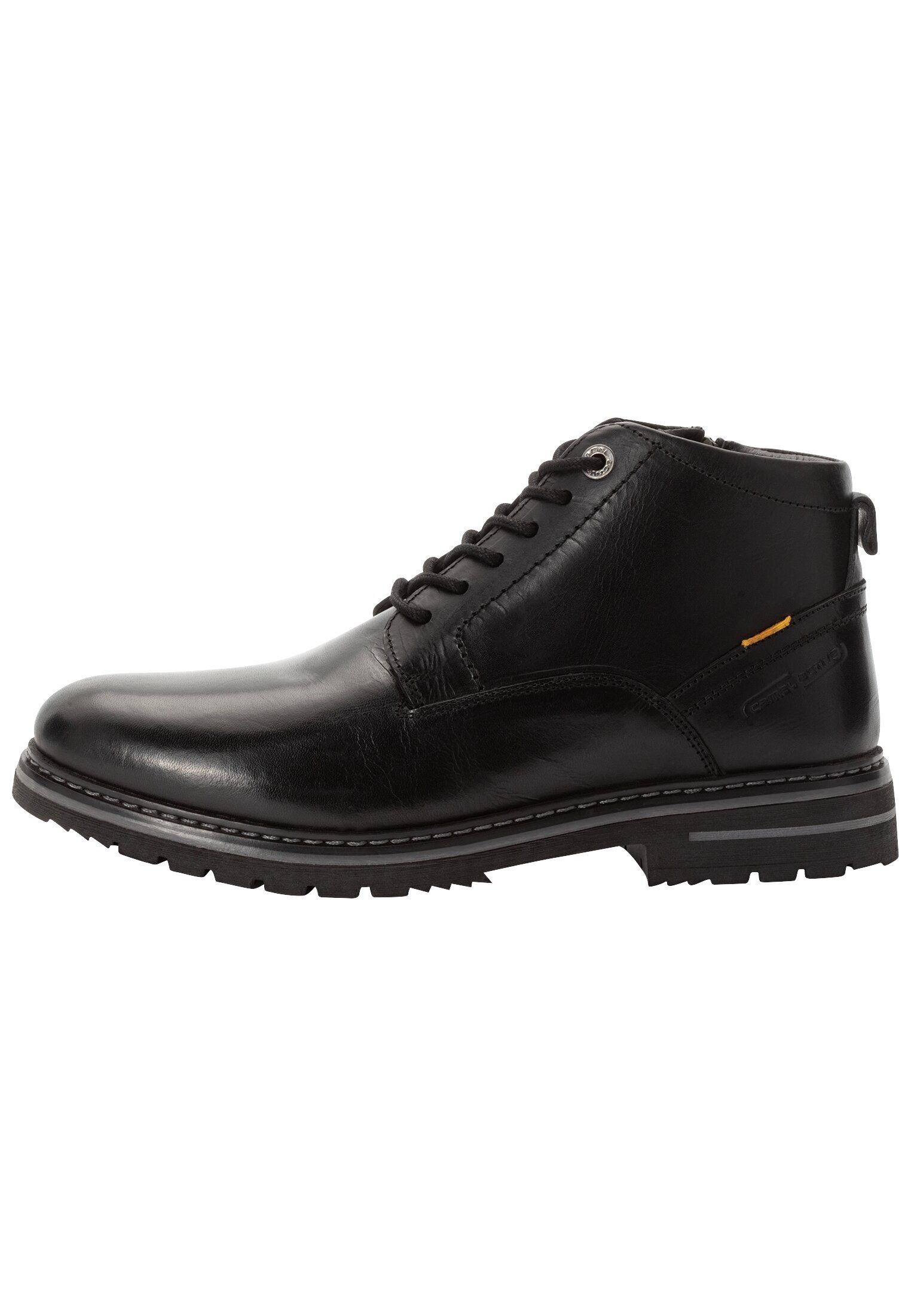 camel active aus echtem Glattleder Schnürstiefelette