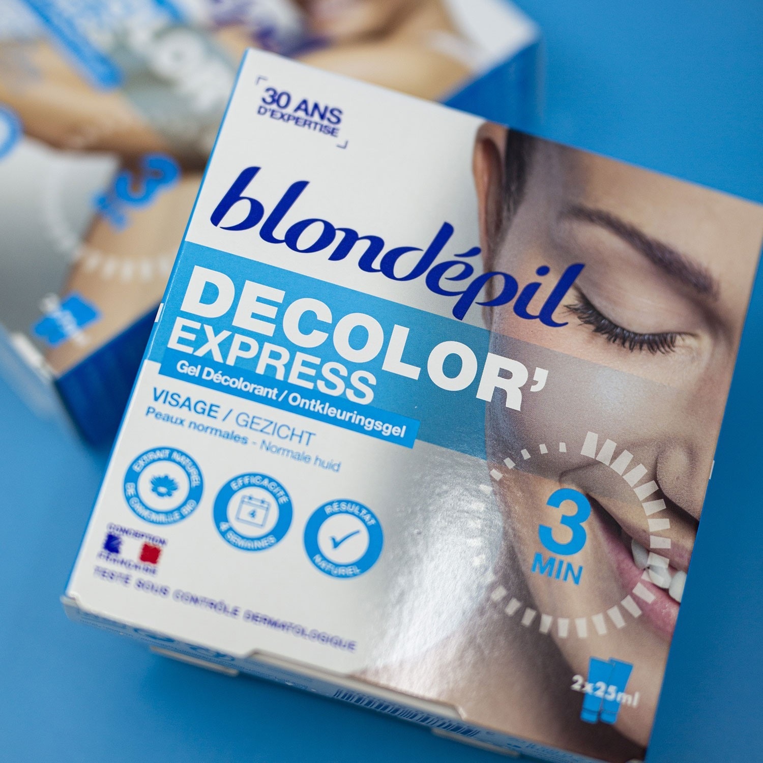 Blondépil EXPRESS Wybielający krem do twarzy – 89% naturalny
