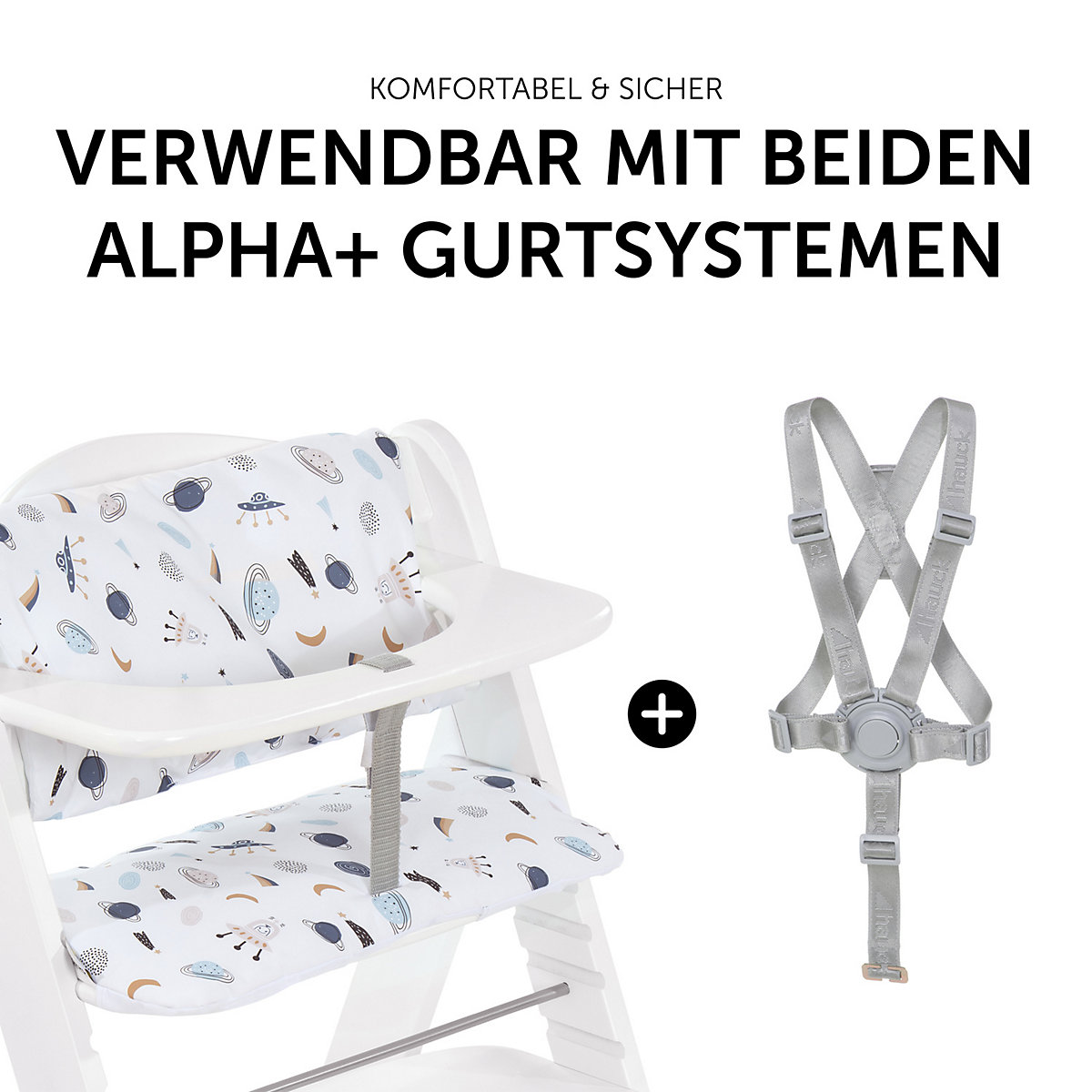 Sitzauflage Highchair Pad Deluxe, Space