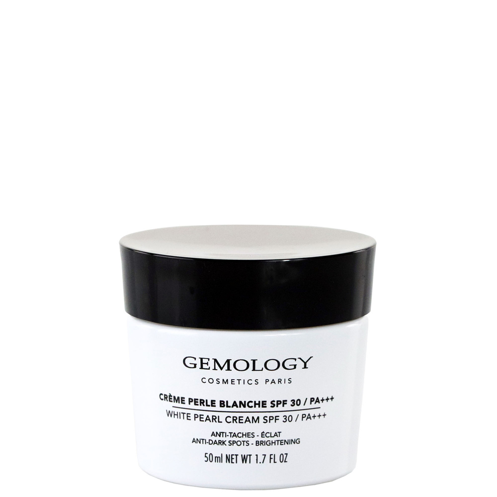 gemology Crème Perle Blanche SPF 30 PA +++ - Anti -Taches, Eclat Crème