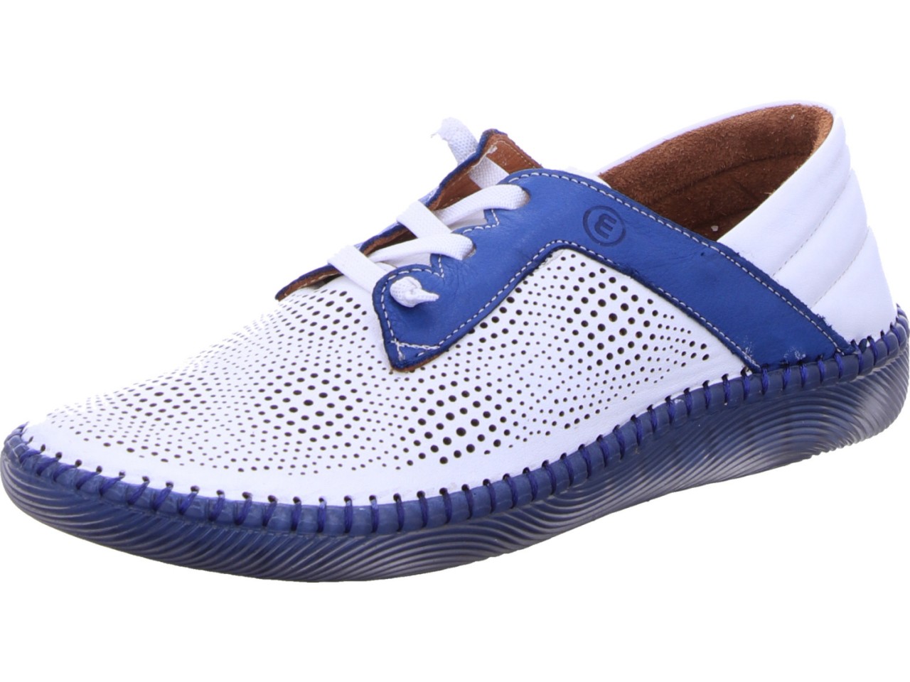 MANITU Sportliche Slipper weiss