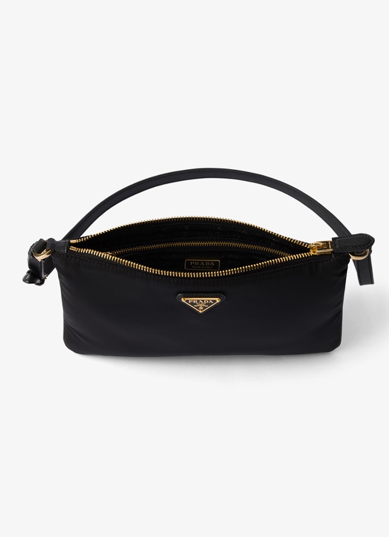 Prada Re-Nylon shoulder bag with leather details