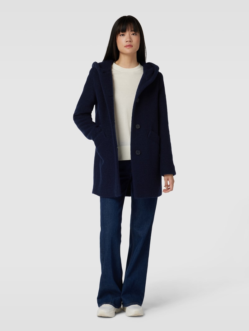 Jacke mit Knopfleiste in marineblau