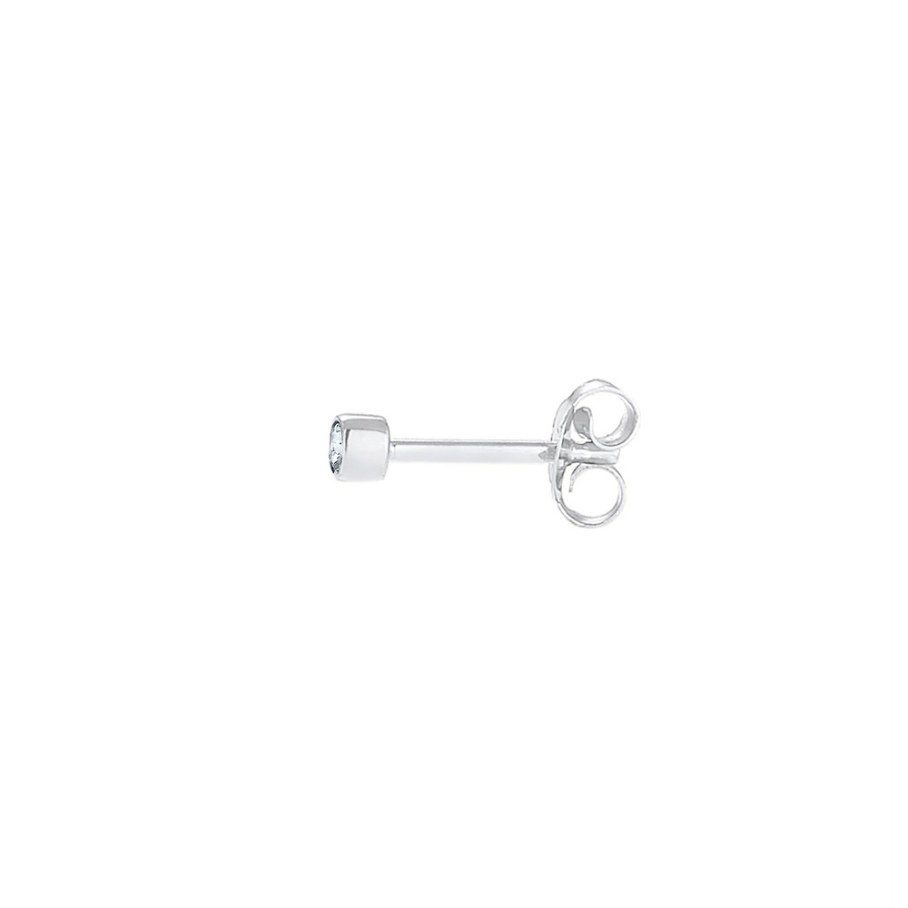 Elli Elli Boucles d'Oreilles Femmes clous d'oreilles Basique Rond pièce unique avec cr Bijoux