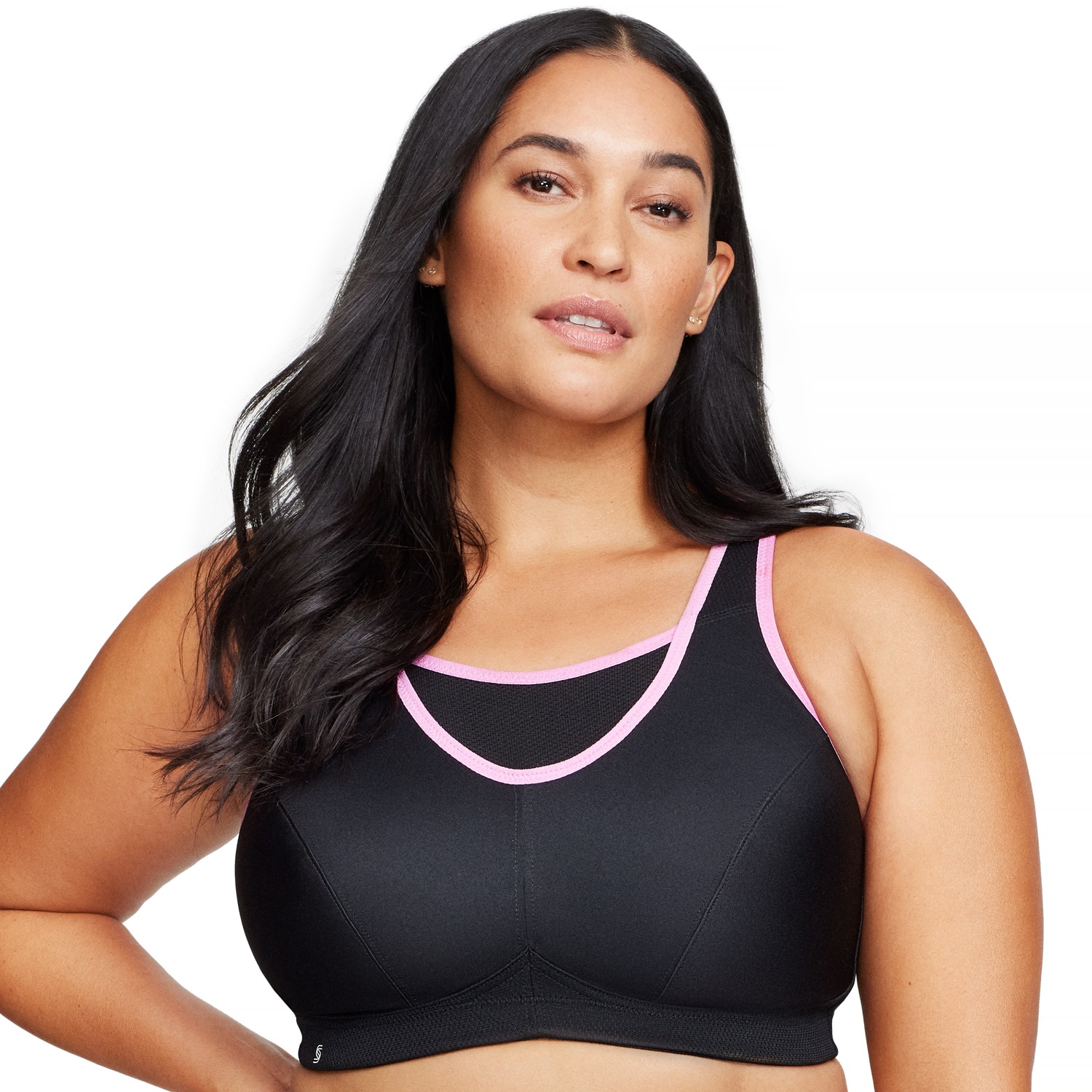 Sport-Bustier - Schwarz